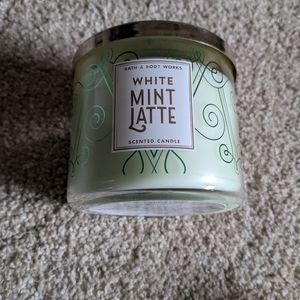 Bath and Body works White Mint Latte candle